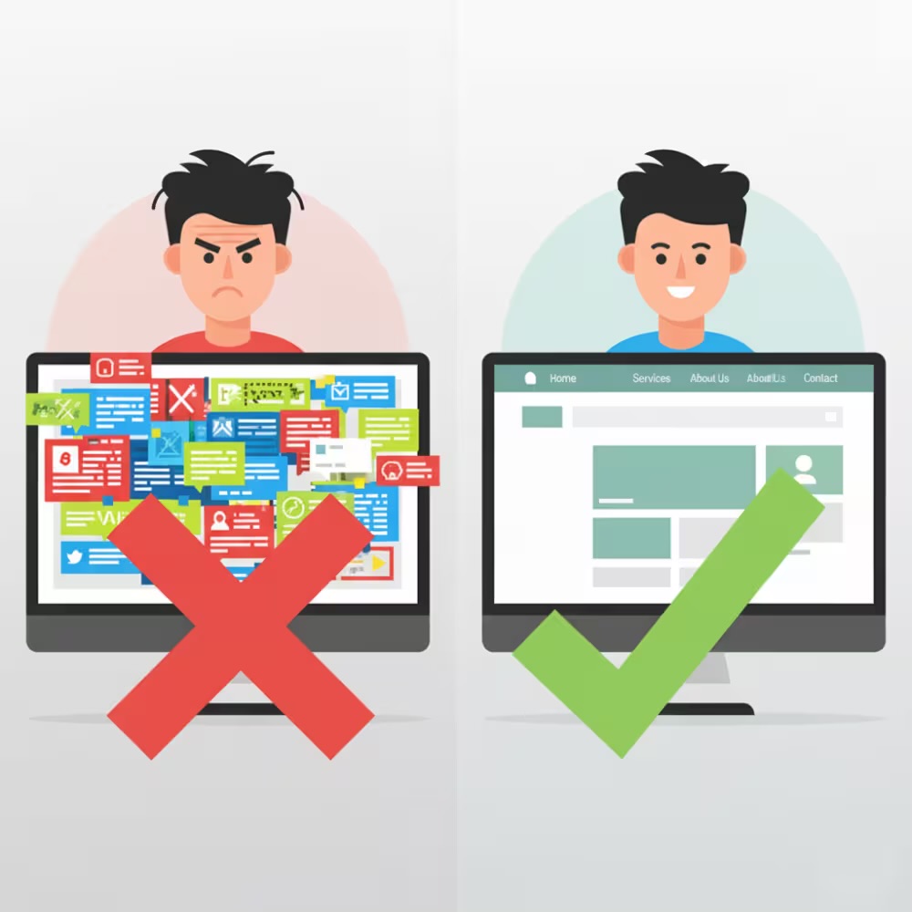 7 أخطاء شائعة في تصميم المواقع تخلي العملاء يهربون (وتأثر على مبيعاتك)